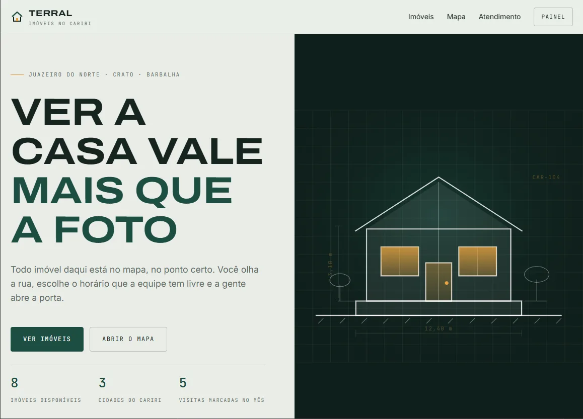 Preview do site Terral